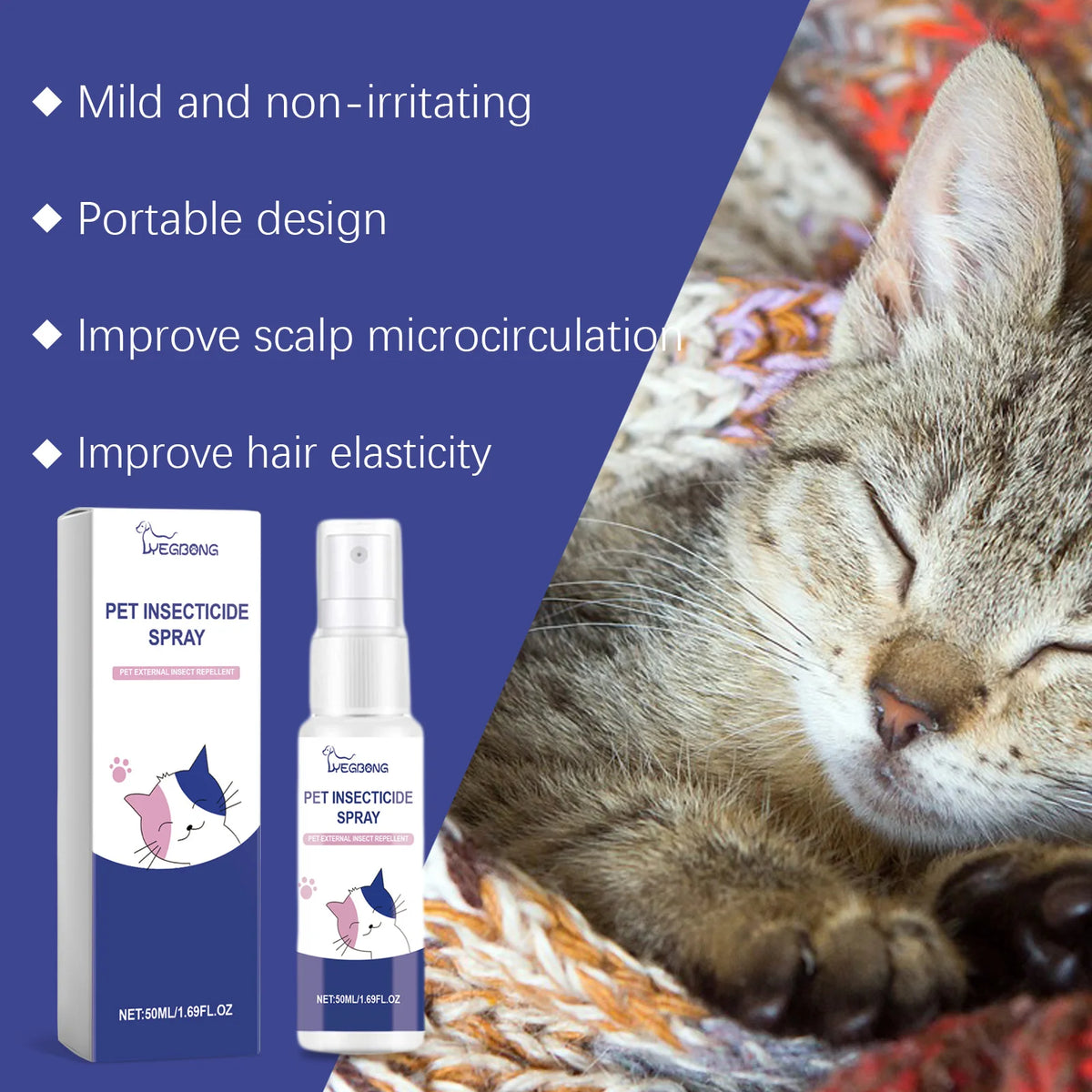 YEGBONG Pet Insect Repellent Spray Herbal Skin And Odor Protection