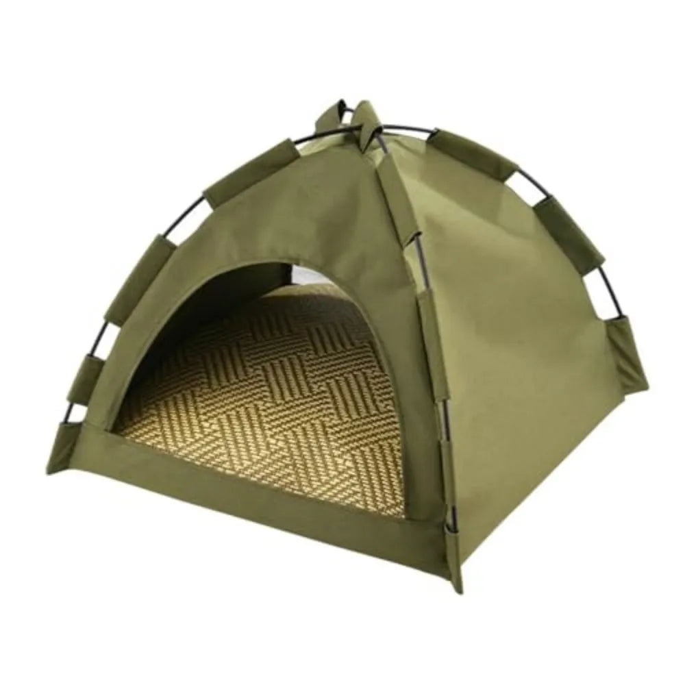 Outdoor Semi Enclosed Pet Tent Shelter for Cats and Dogs