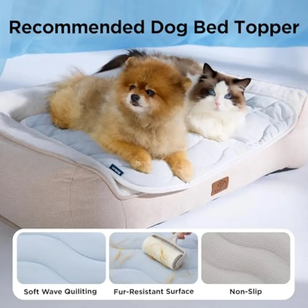 Bedsure Cooling Dog Mat With Breathable Washable Fabric
