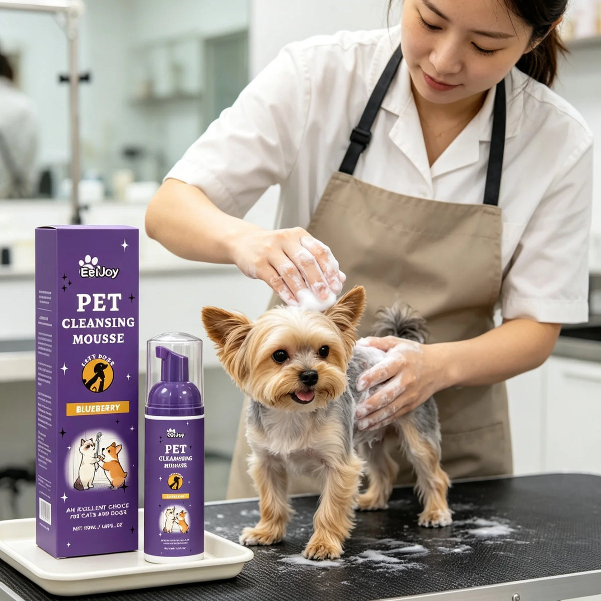 EelJoy Pet Grooming Foam Deep Cleansing Odor Control Skin Soothing