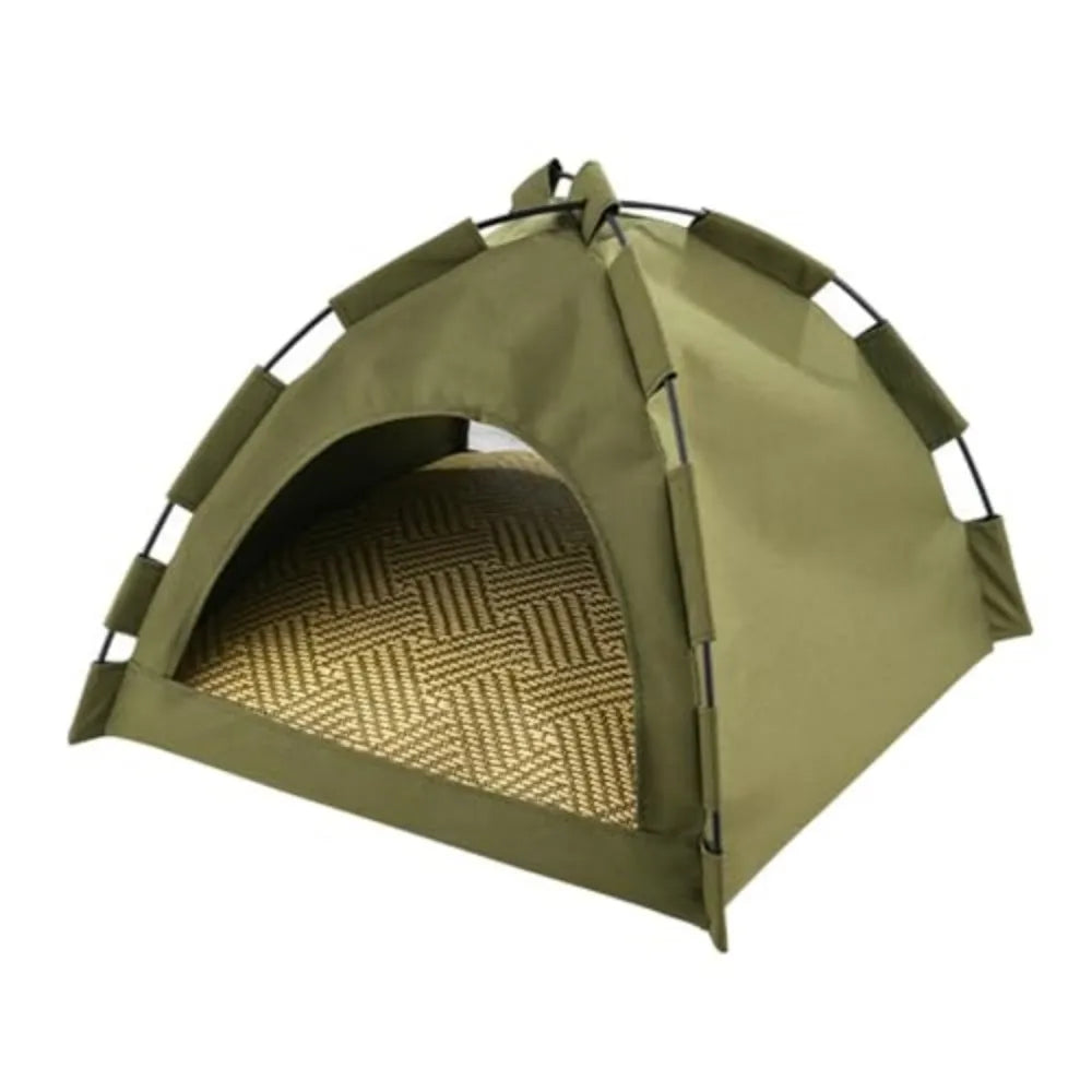 Outdoor Semi Enclosed Pet Tent Shelter for Cats and Dogs