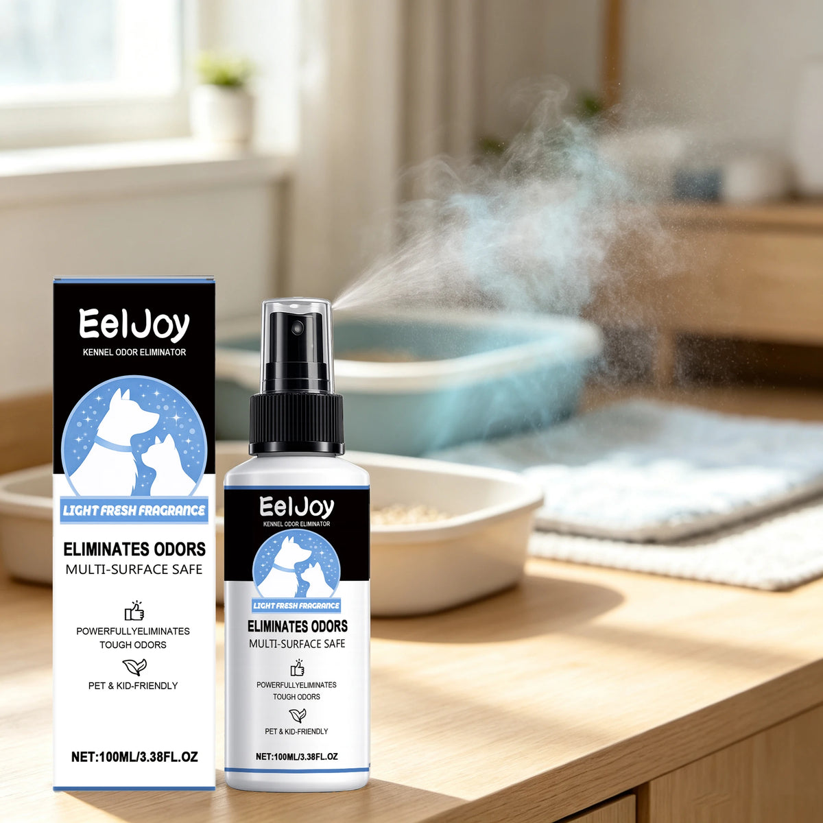 Gentle Pet Deodorizing Spray for Dogs and Cats Odor Control