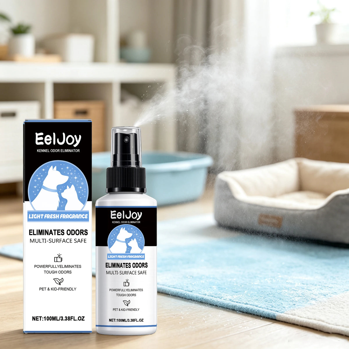 Gentle Pet Deodorizing Spray for Dogs and Cats Odor Control