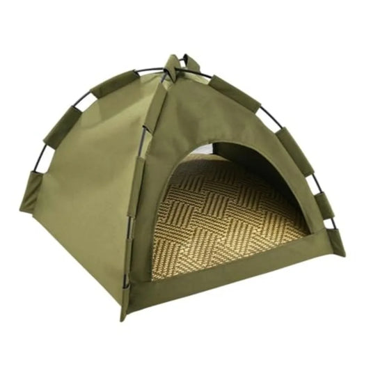 Outdoor Semi Enclosed Pet Tent Shelter for Cats and Dogs