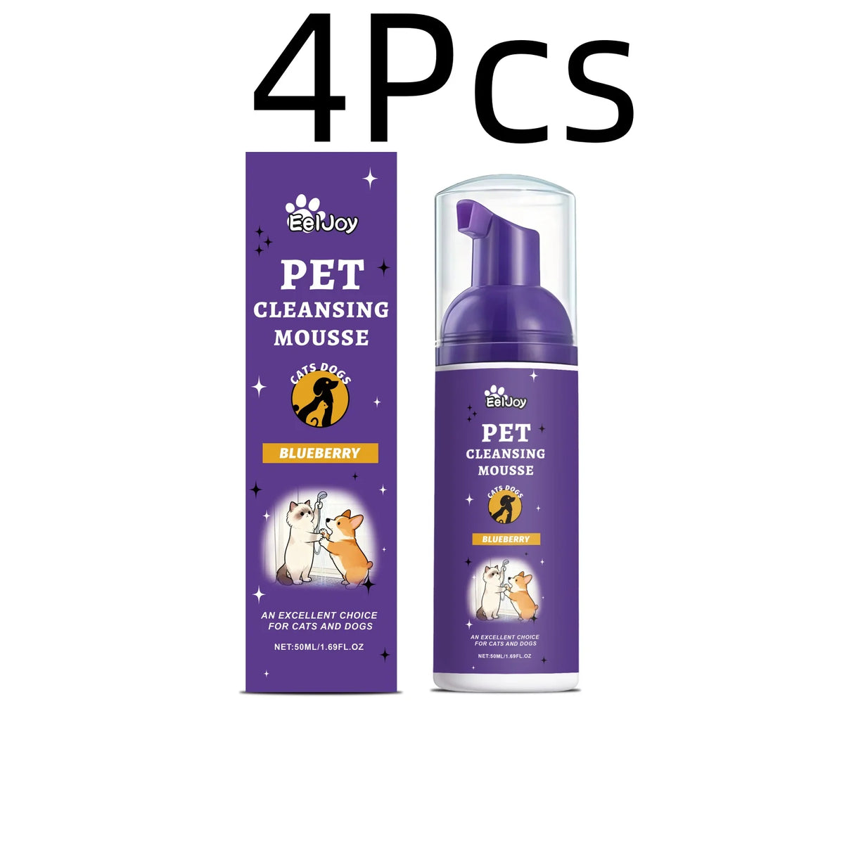 EelJoy Pet Grooming Foam Deep Cleansing Odor Control Skin Soothing