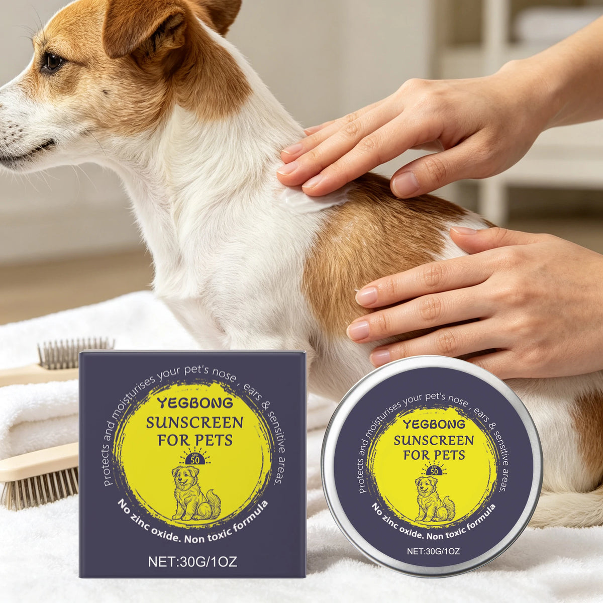 YEGBONG Pet Sunscreen Cream For Dogs And Cats Skin Protection