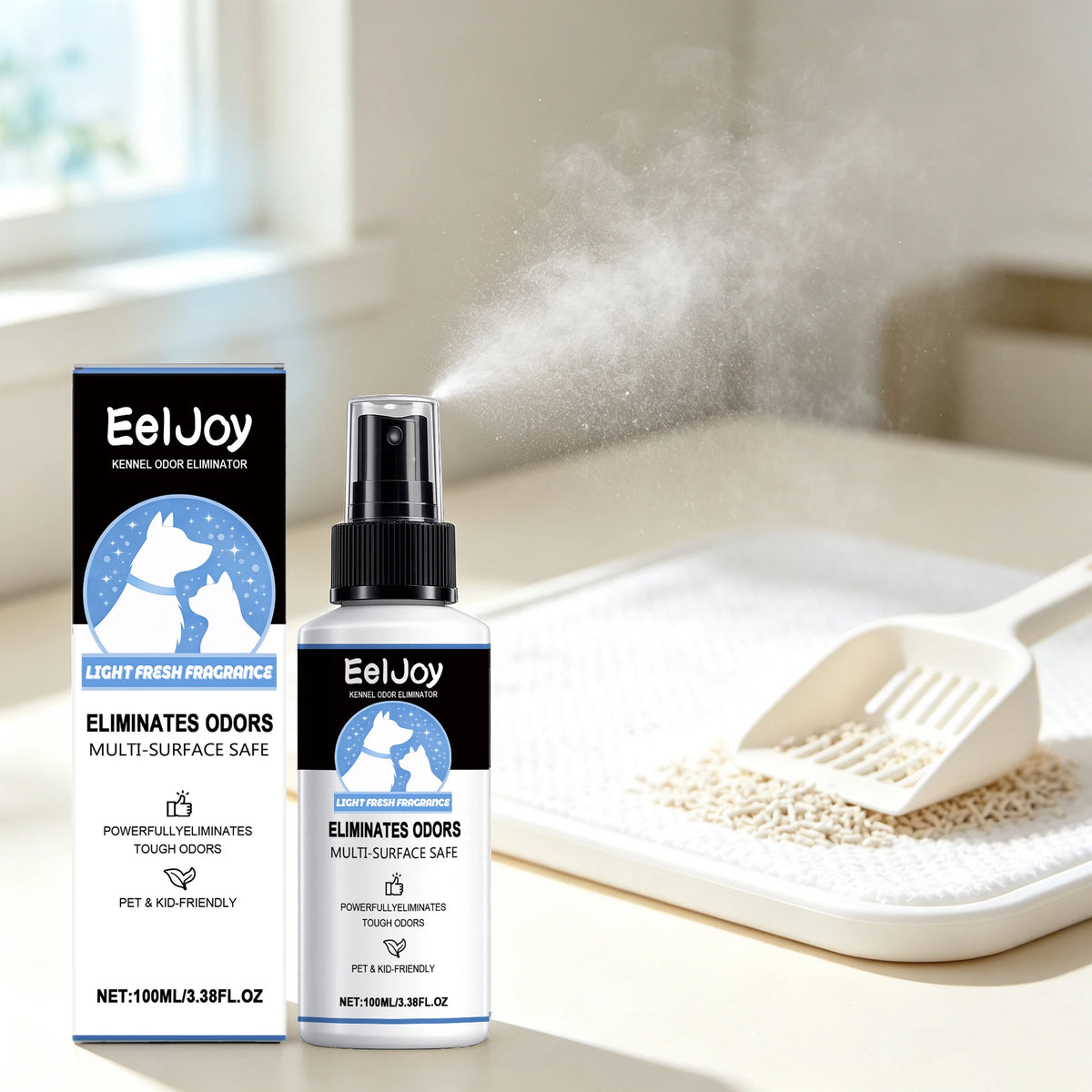 Gentle Pet Deodorizing Spray for Dogs and Cats Odor Control