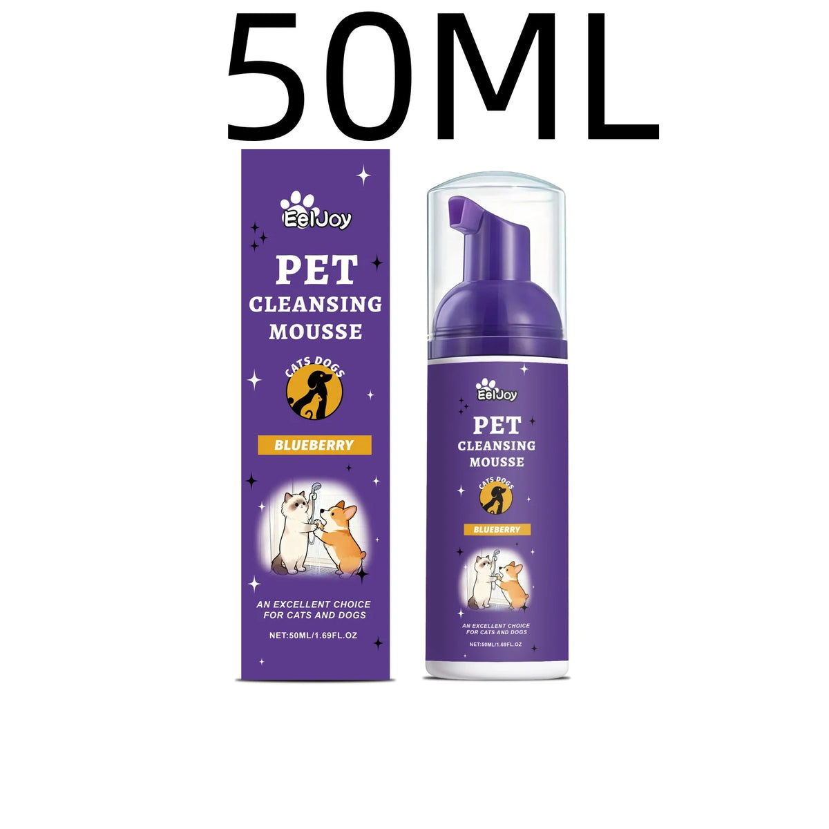 EelJoy Pet Grooming Foam Deep Cleansing Odor Control Skin Soothing