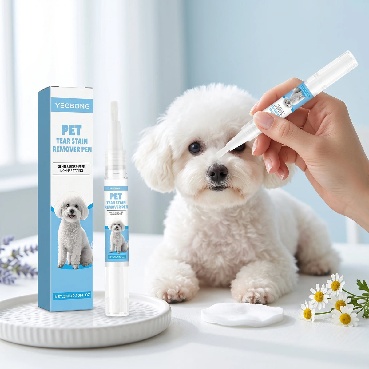 YEGBONG Pet Tear Stain Cleaner Pen for Dogs and Cats