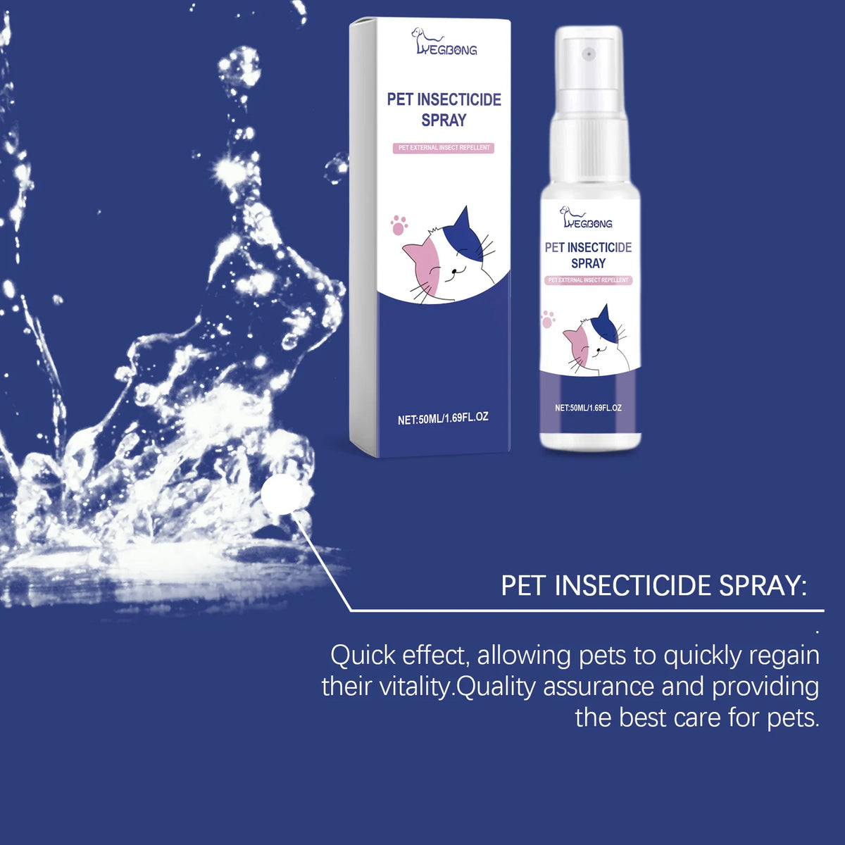 YEGBONG Pet Insect Repellent Spray Herbal Skin And Odor Protection