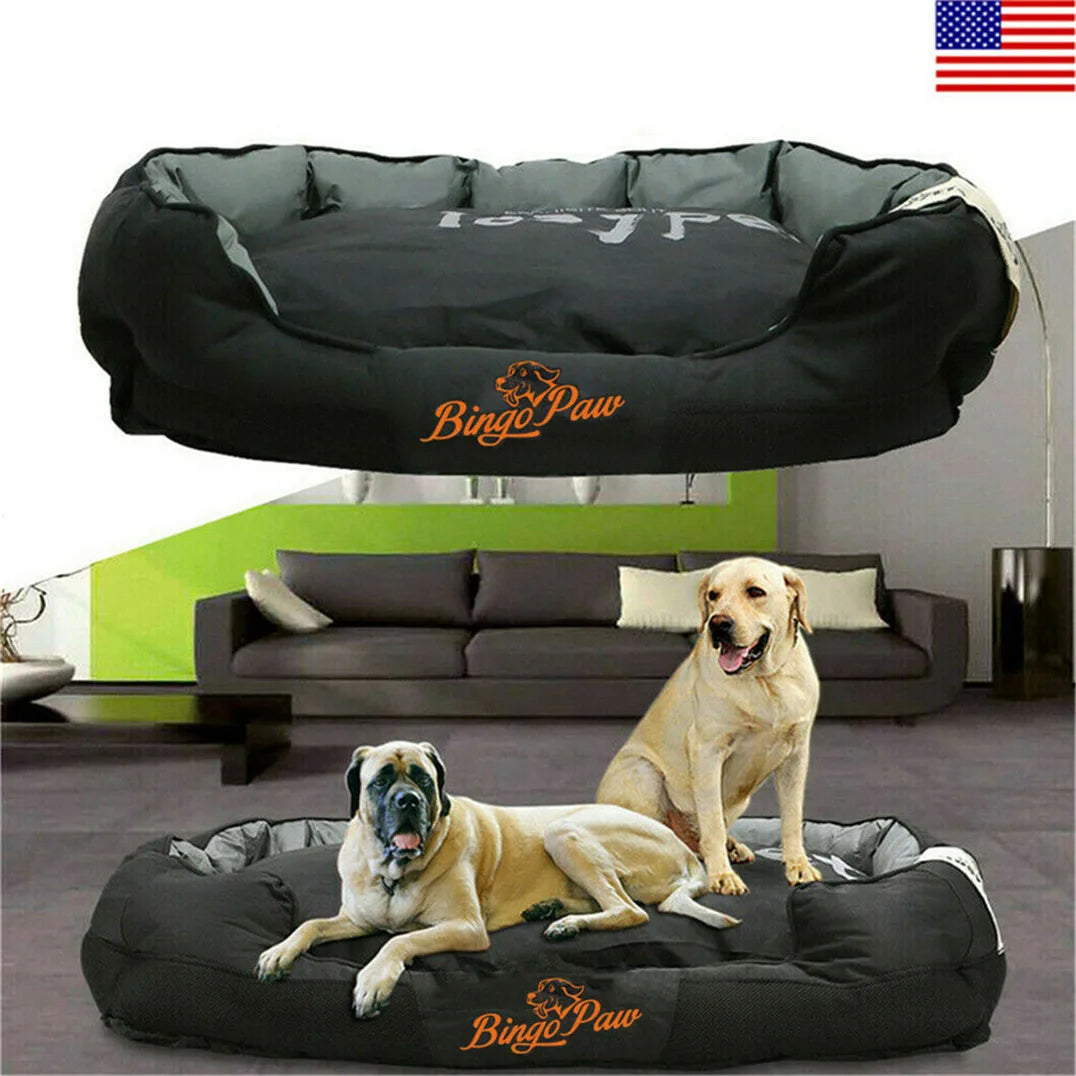 BINGOPAW Waterproof Orthopedic Pet Bed With Washable Cushion