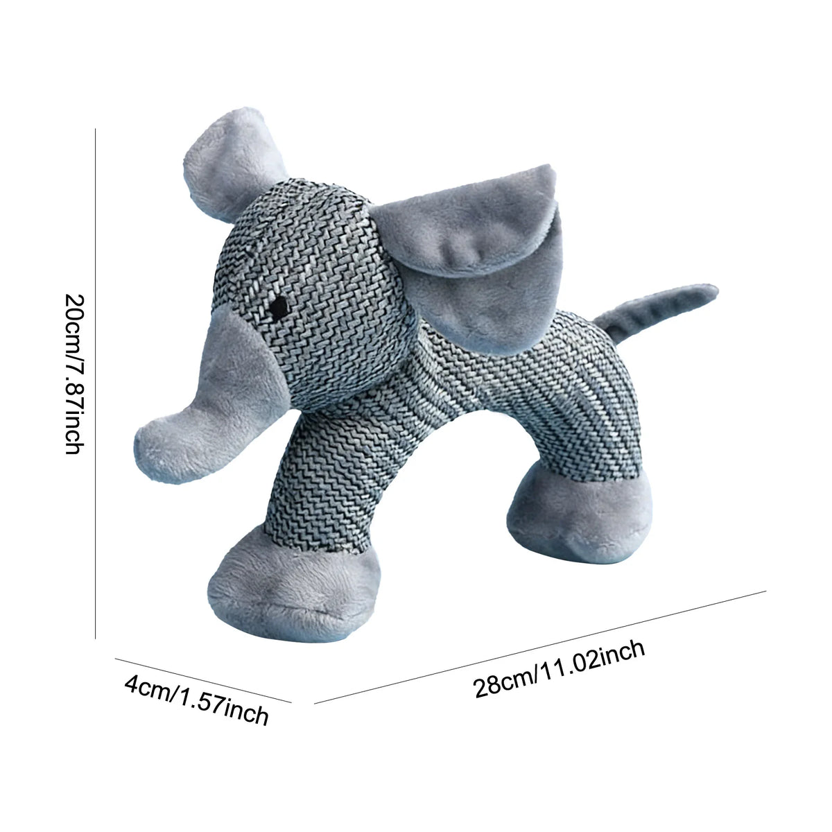 Interactive Squeaky Plush Dog Toy With Cute Animal Design
