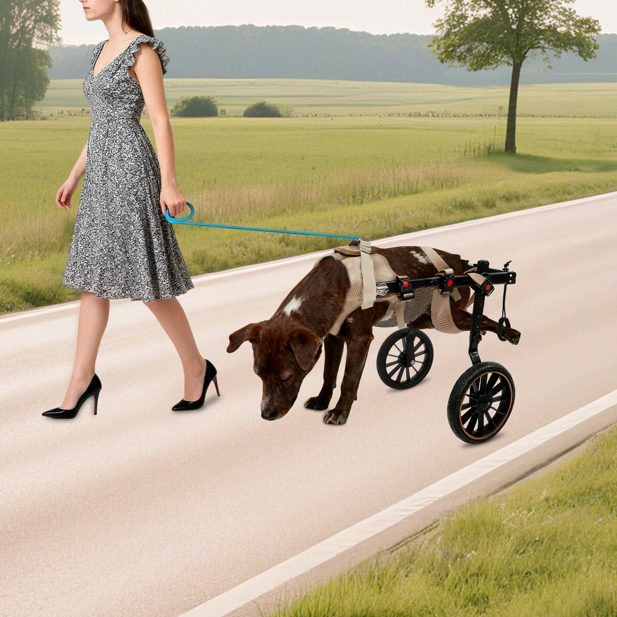Bymaocar Dog Wheelchair Walking Aid for Senior and Disabled Dogs