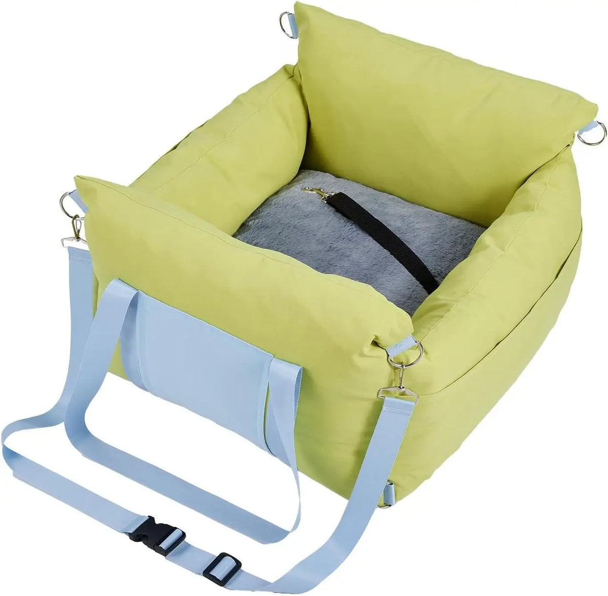 HiMISS Waterproof Elevated Dog Car Seat Booster With Safety Tether