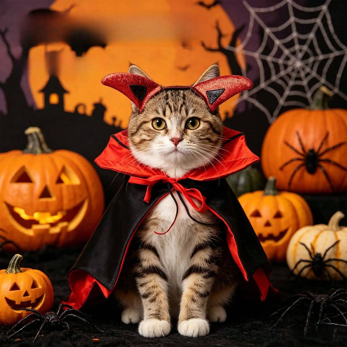 Halloween Bat Pet Cloak Costume Outfit For Cats And Dogs