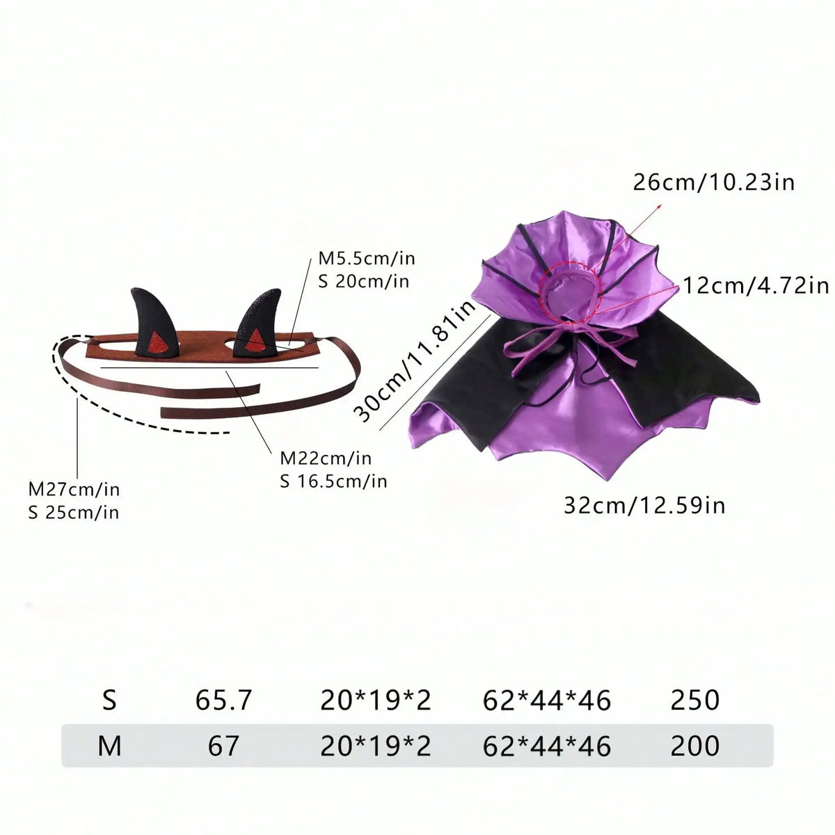 Halloween Bat Pet Cloak Costume Outfit For Cats And Dogs