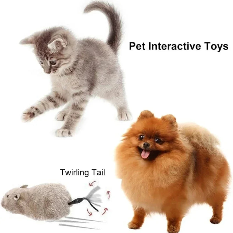 Automatic Swinging Tail Fan Toy For Cats And Dogs Interactive
