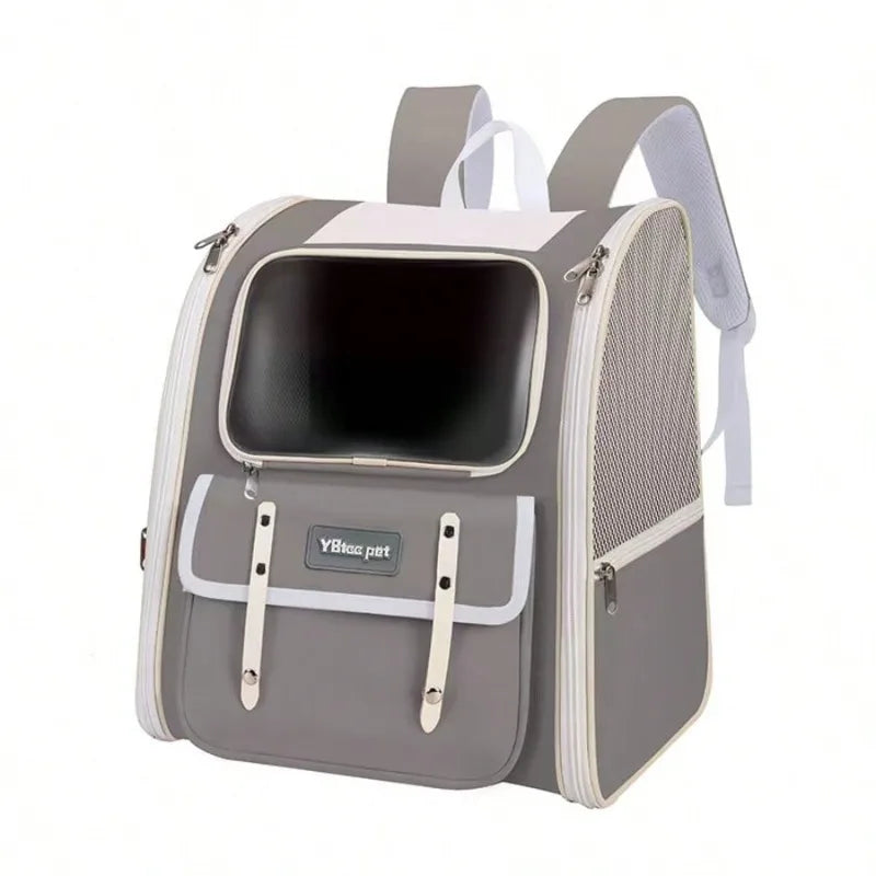 Foldable Cat Backpack Carrier For Travel And Vet Transport