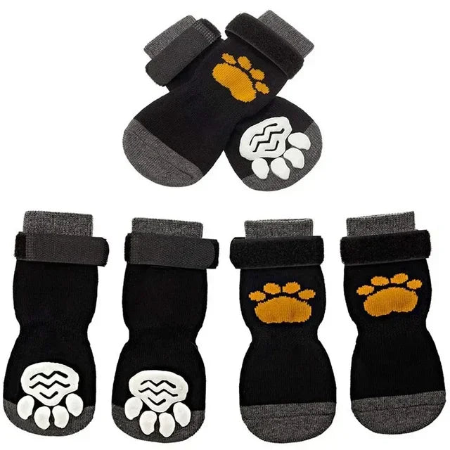 Adjustable Non Slip Dog Socks With Paw Protection For Floors