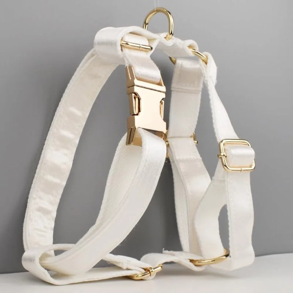 Adjustable Soft Dog Collar With Personalized Name Tag for Pets