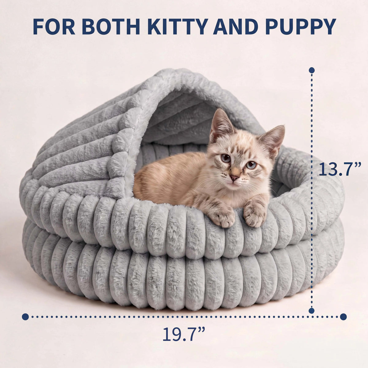 EliteZ Hooded Cat Cave Bed for a Cozy Indoor Pet Retreat