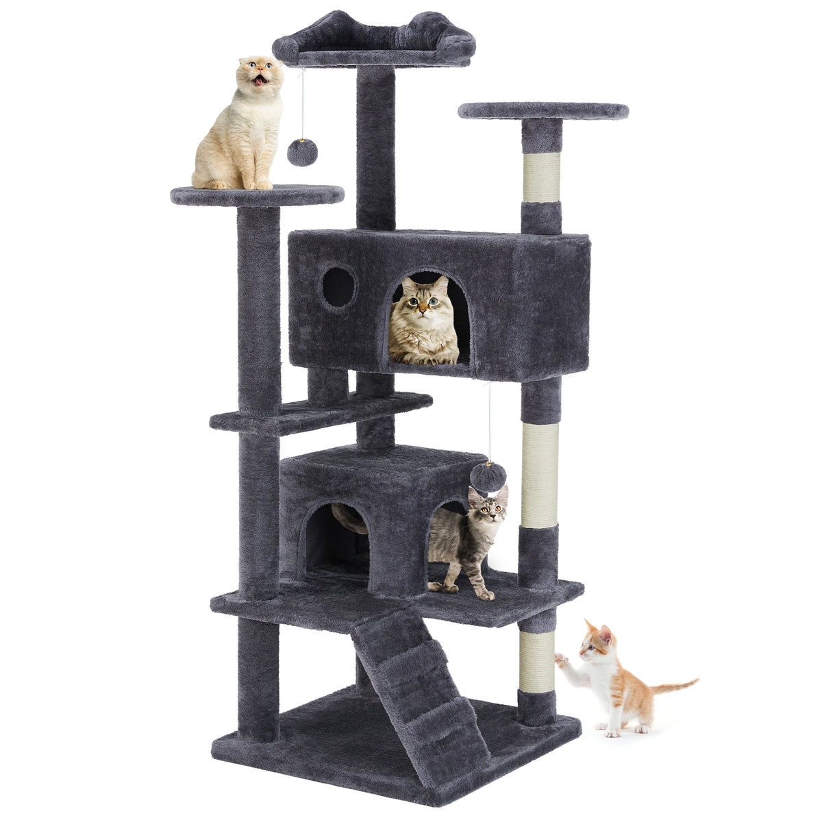 MCQ Multi-Level Cat Tree Tower With Scratching Posts And Toys