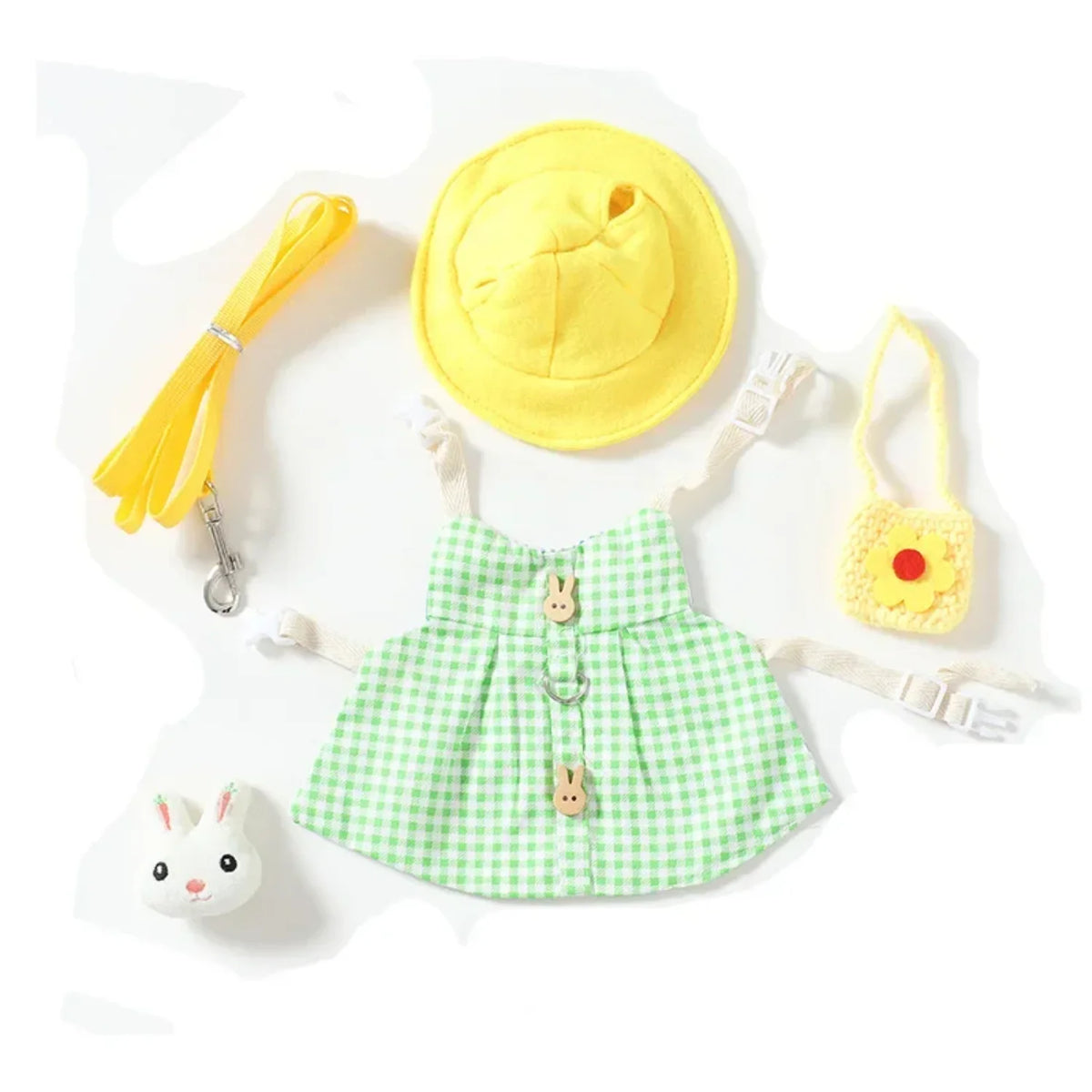 Small Animal Harness Leash Set for Rabbits and Guinea Pigs
