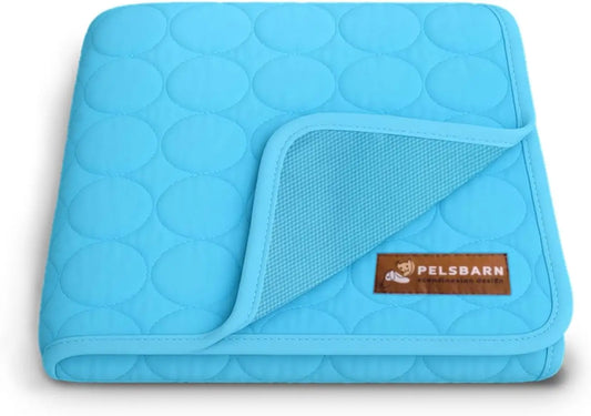 Pelsbarn Self Cooling Ice Silk Dog Mat Washable Bed Pad