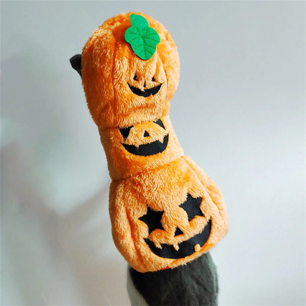 Halloween Pumpkin Costume Hoodie For Dogs Warm Fleece Pet Cosplay