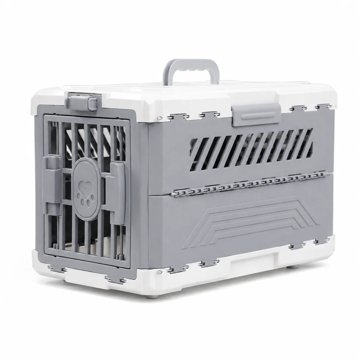 PAWZ Road Foldable Pet Carrier Travel Crate With Secure Lock Door