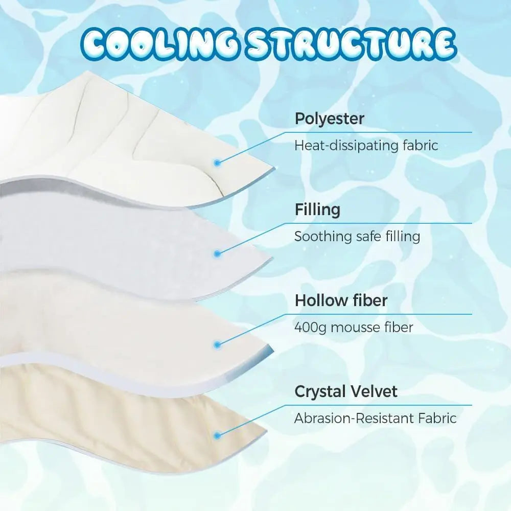 Washable Portable Cooling Mat For Dogs And Cats Summer Comfort