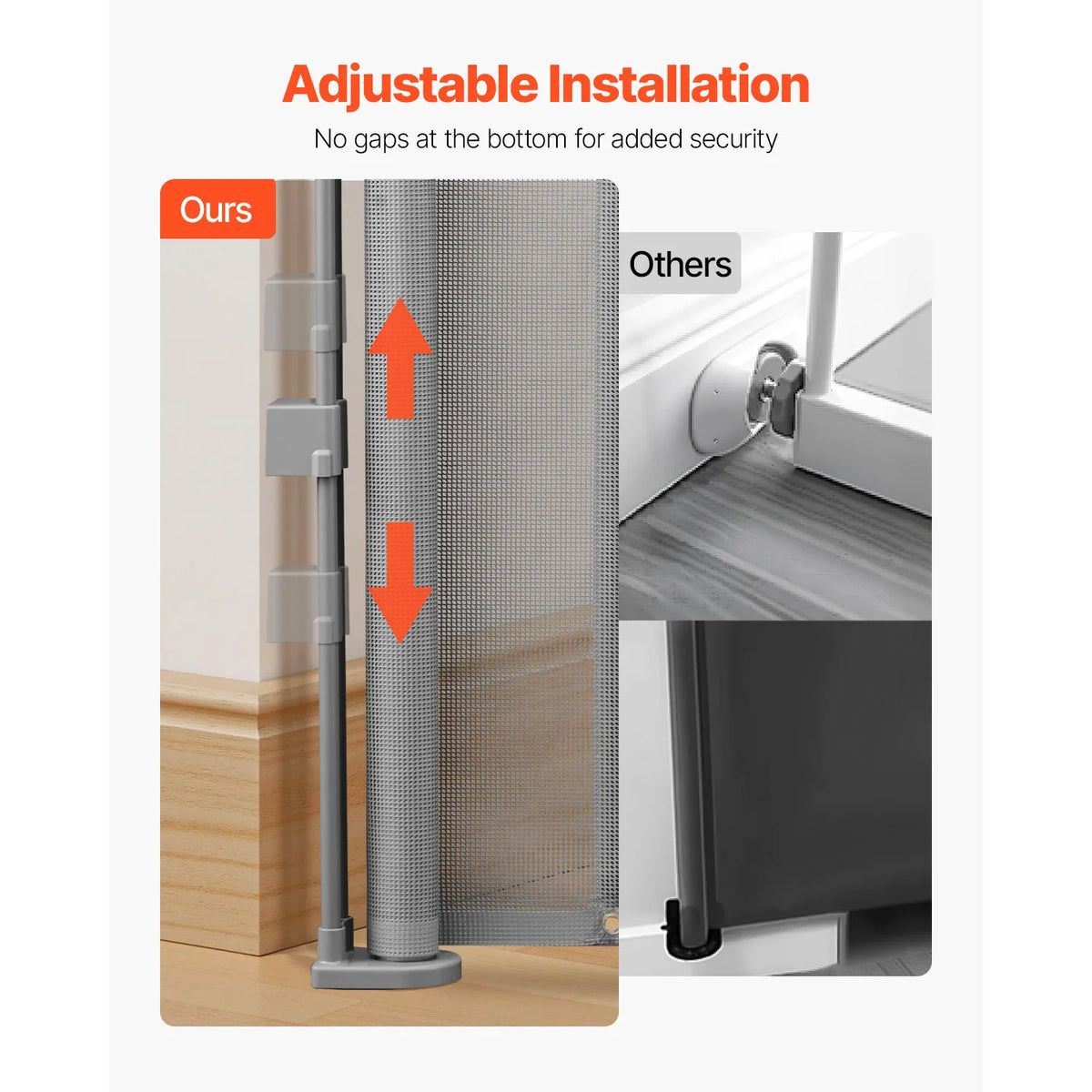 SucceBuy Retractable Baby Gate for Child and Pet Safety