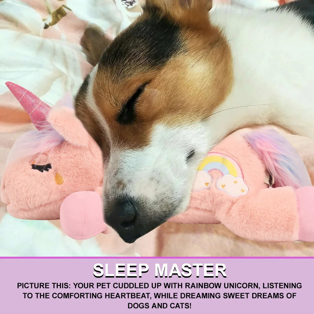 Unicorn Heartbeat Plush Toy For Anxiety Relief And Calming Sleep