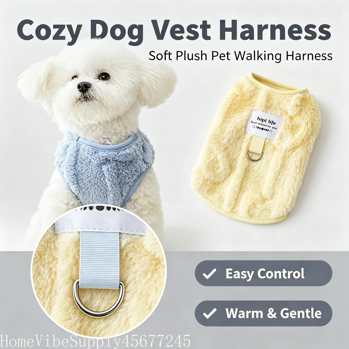 Cozy Soft Fleece Pull-On Pet Apparel for Dogs and Cats