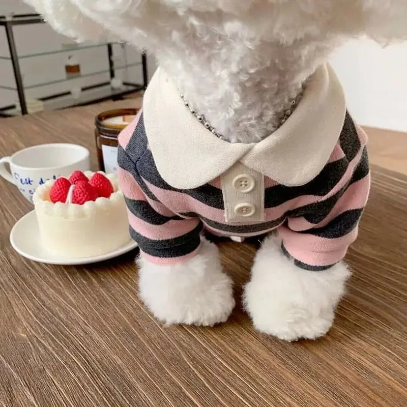 Comfortable Cotton Summer Polo Shirt for Dogs and Puppies