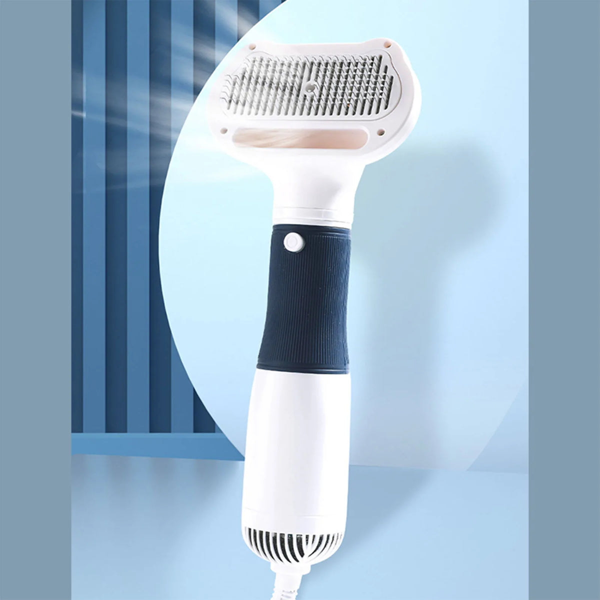 Pet Hair Dryer Brush for Dog and Cat Grooming Tool with Adjustable Temperature