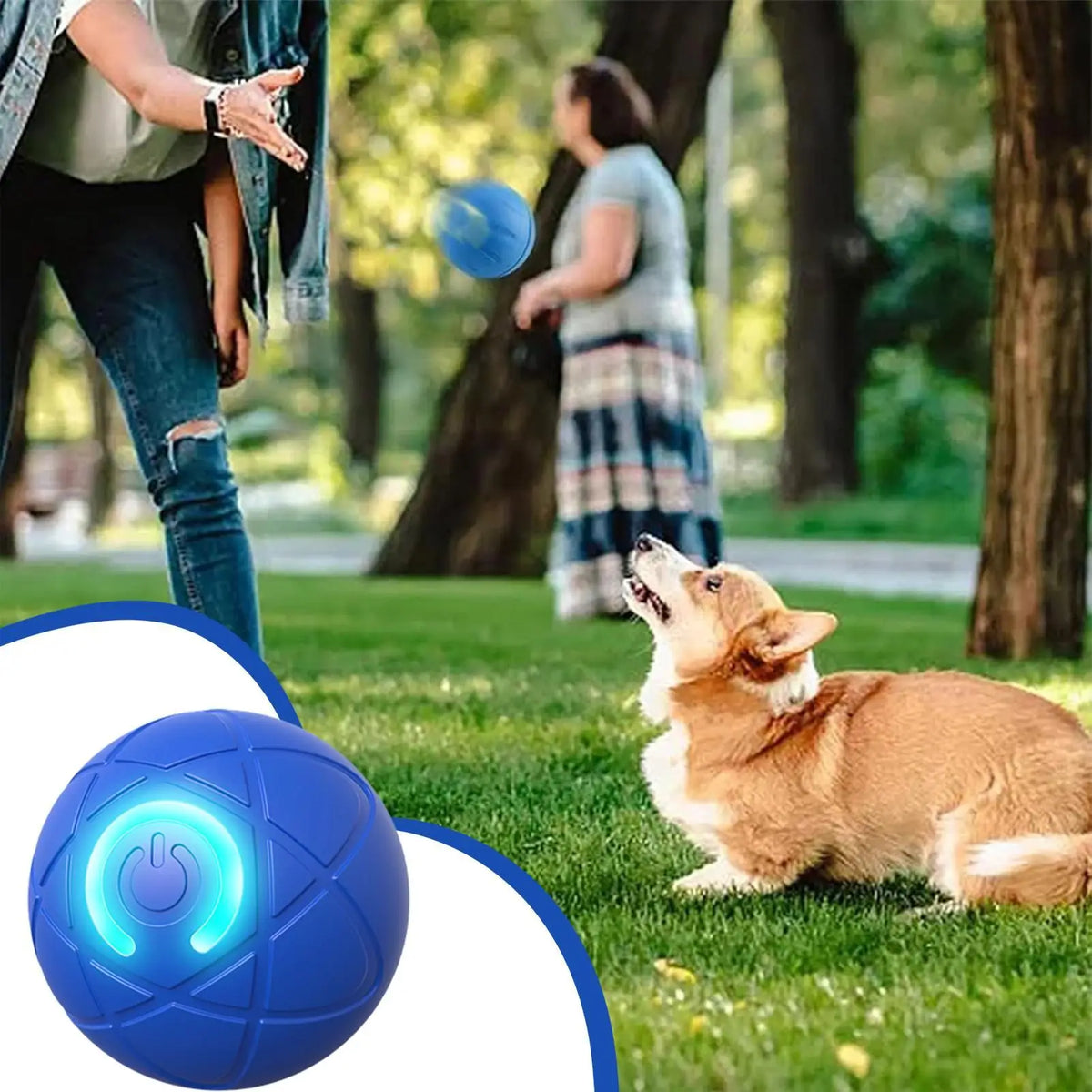 Interactive Plush Dog Toy For Aggressive Chewers Moving Ball