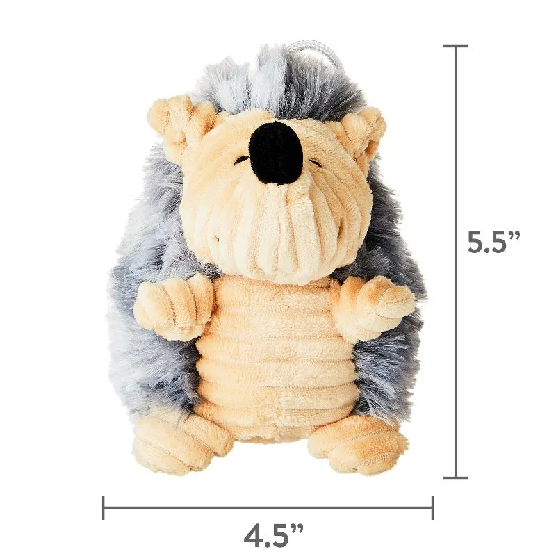 Hedgehog Plush Dog Toy With Squeaker For Chewing And Play
