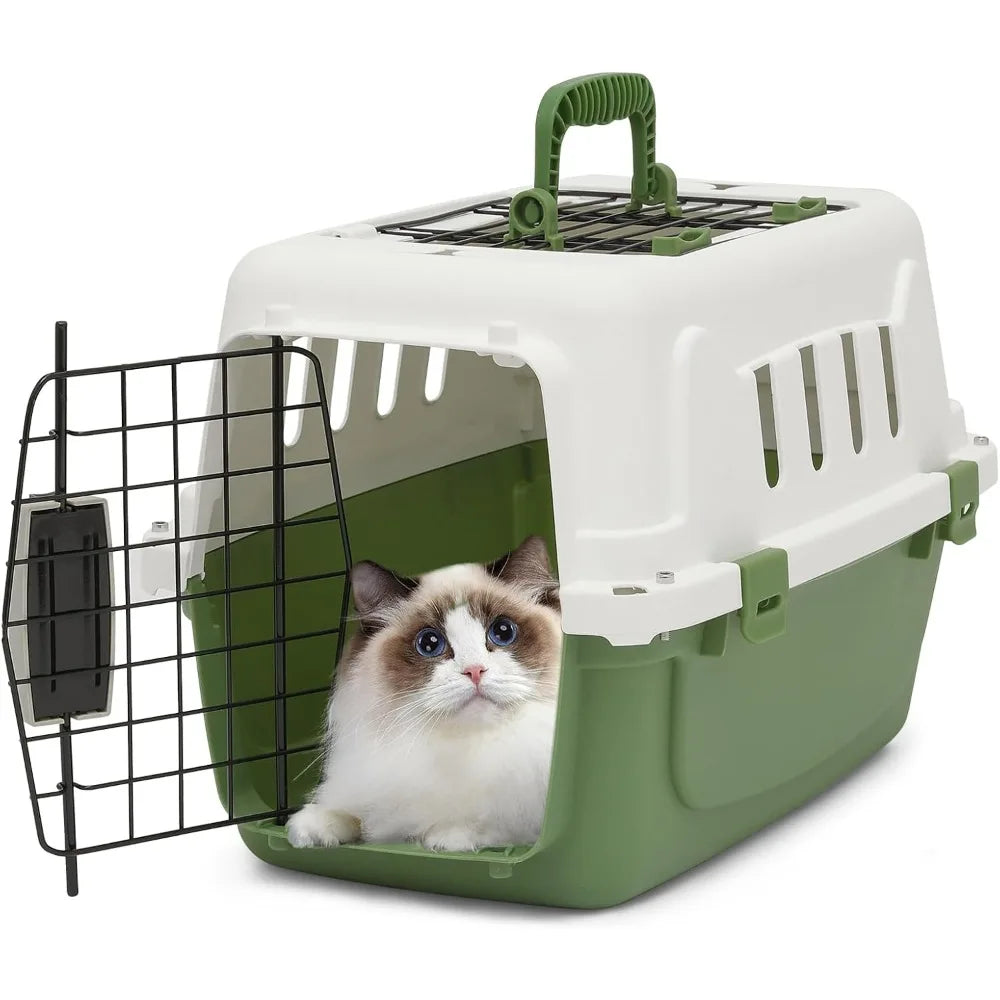 Athena Collection Hard Sided Pet Carrier Two Doors And Ventilation