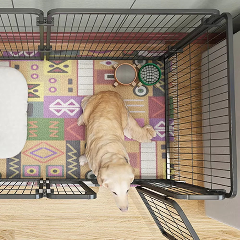 Foldable Stainless Steel Pet Playpen Fence for Dogs and Cats