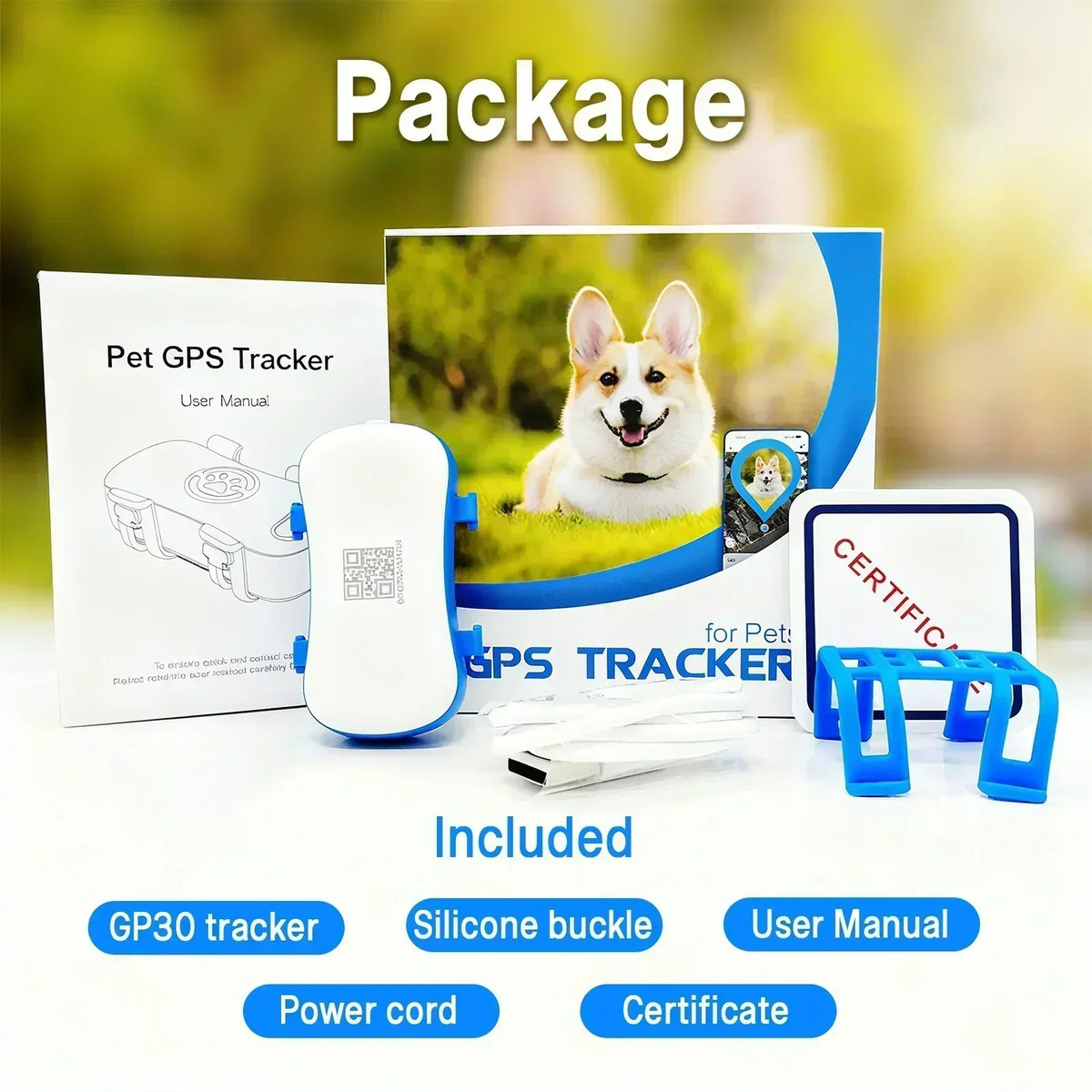 WANWAYTECH 4G GPS Pet Tracker With Real-Time Location Tracking