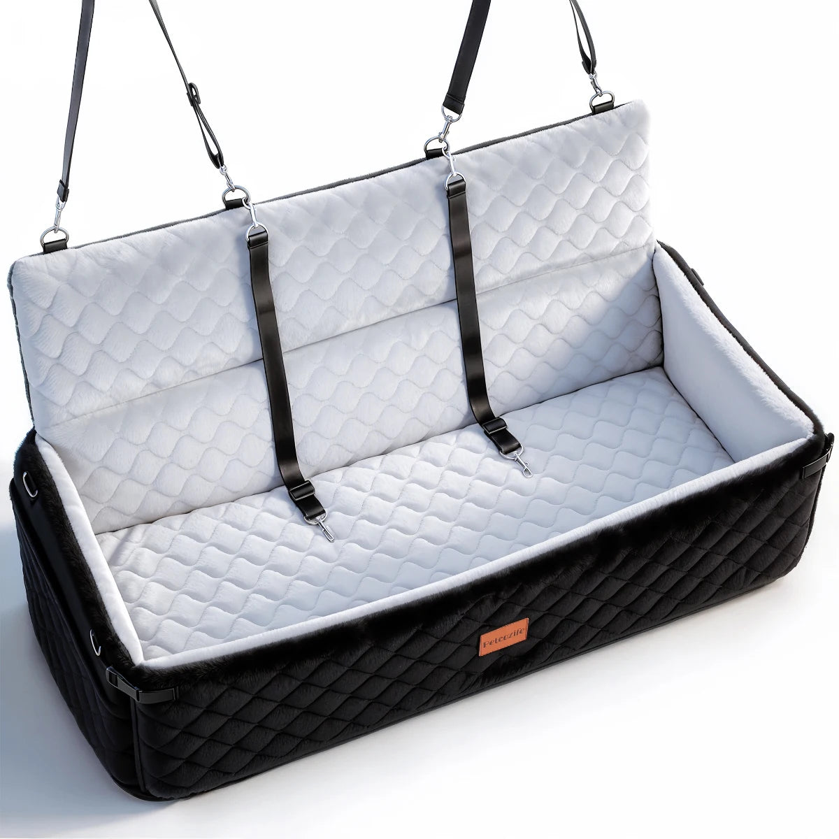 Extra Large Dog Car Seat With Cushion And Safety Leashes