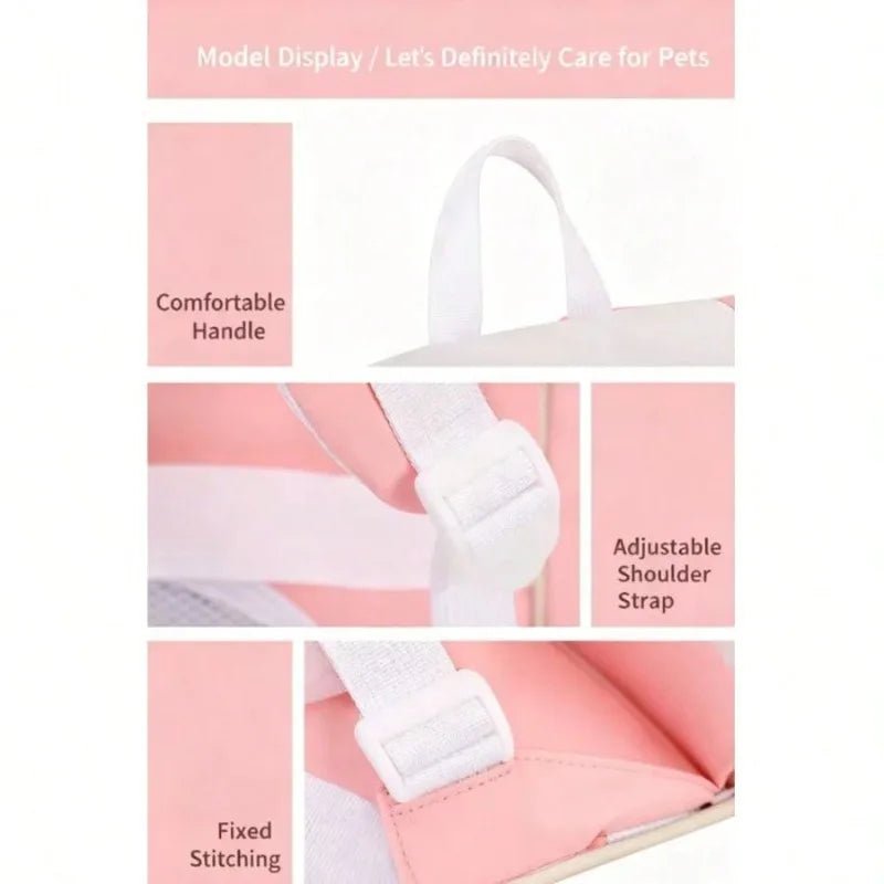 Foldable Cat Backpack Carrier For Travel And Vet Transport