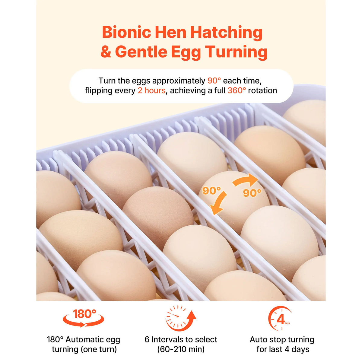 Egg Incubator With LED Candler Temperature Display And Humidity Control