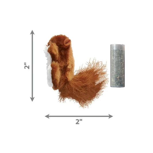 Refillable Squirrel Catnip Toy With Premium North American Catnip
