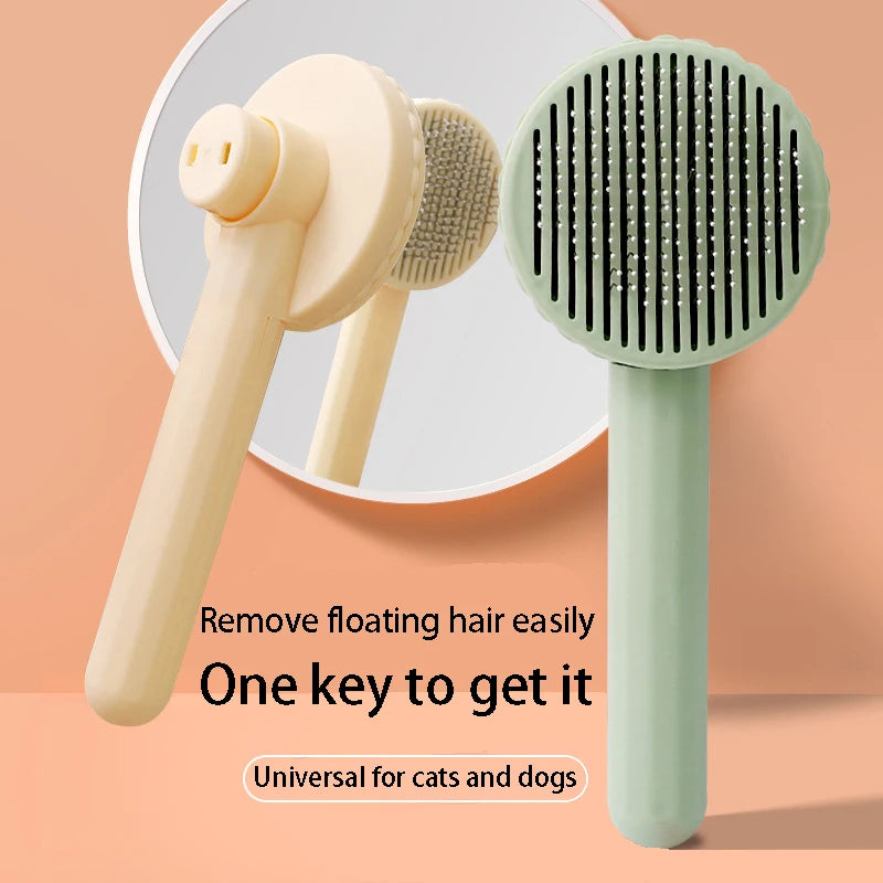 Self Cleaning Slicker Brush for Cat and Dog Hair Removal