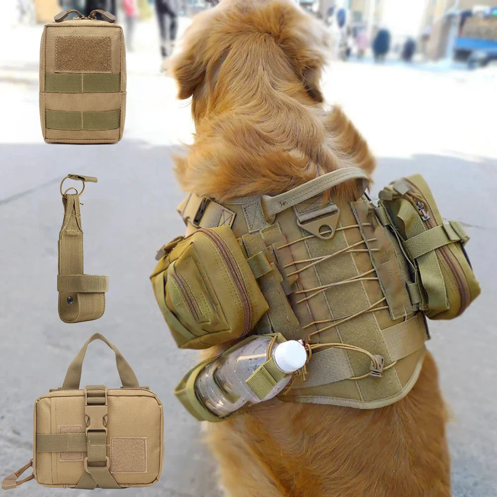 PETRAVEL Tactical Dog Training Pouches With MOLLE Harness Attachment