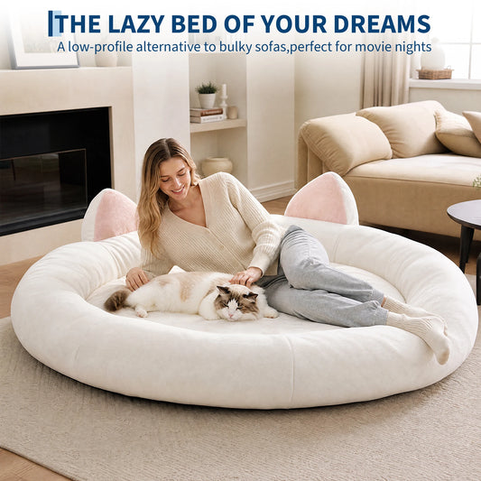 Orthopedic Memory Foam Dog Bed With Supportive Bolster Design
