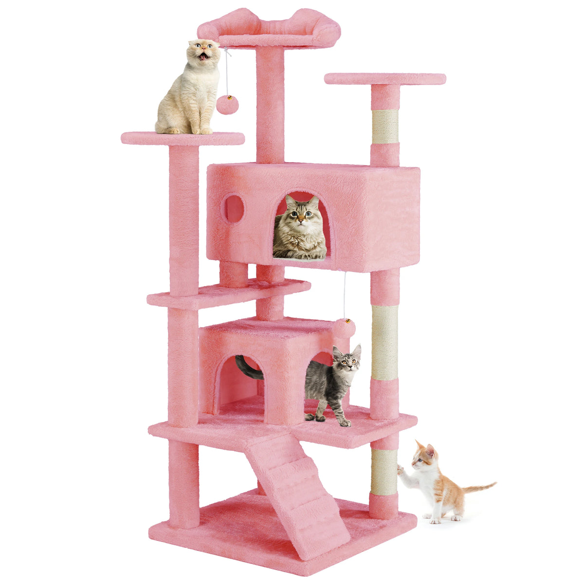 MCQ Multi-Level Cat Tree Tower With Scratching Posts And Toys