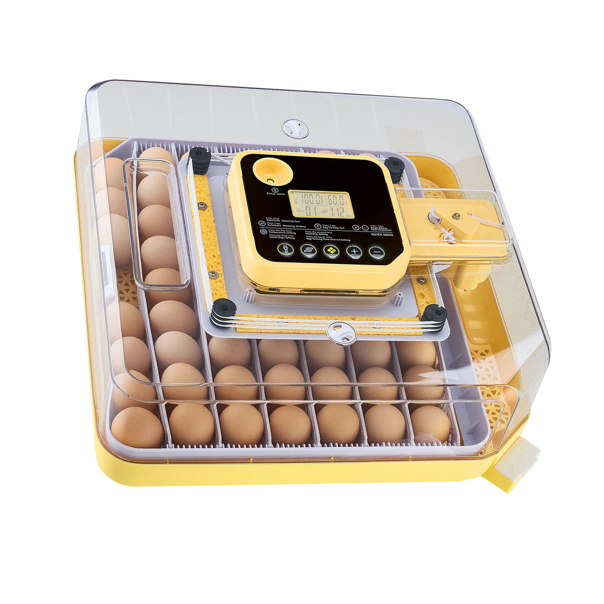 Egg Incubator With LED Candler Temperature Display And Humidity Control